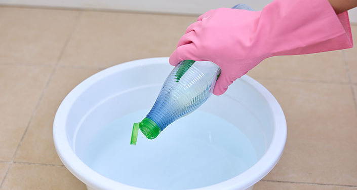 中性洗剤を入れる