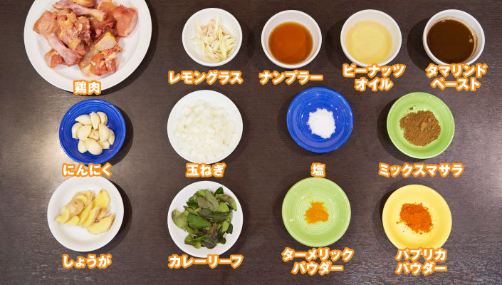 チェッターヒンの材料（3～4人前）