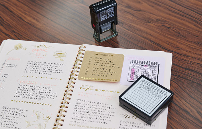 スタンプを使ったアレンジもおすすめ