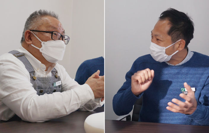 ハンズ寝具担当・金森と荒木