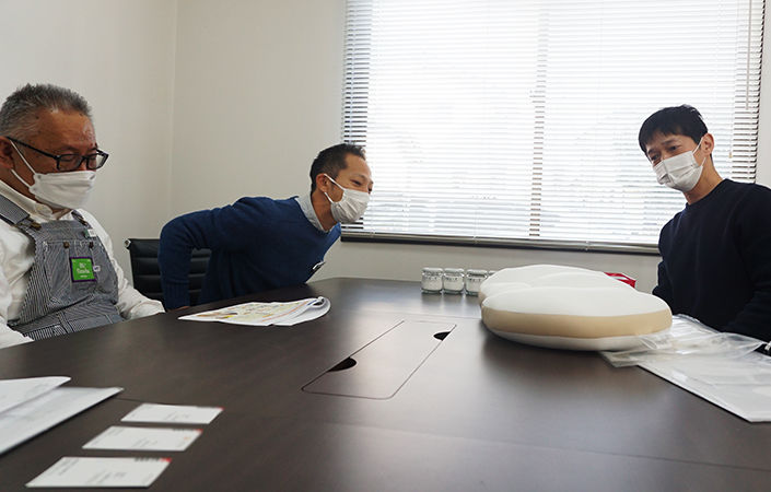 ハンドマークス枕の商品化について語る