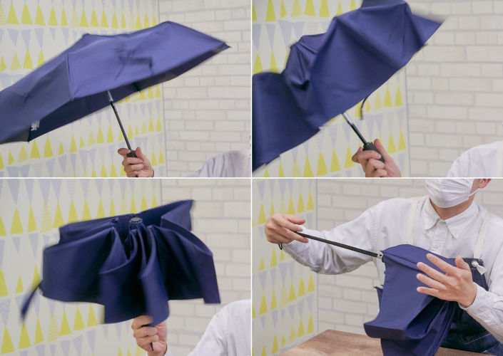 urawazaの傘を開く