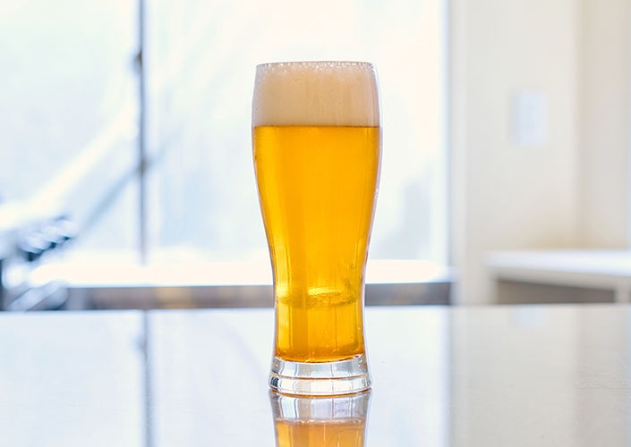 白ビールのシロップ割