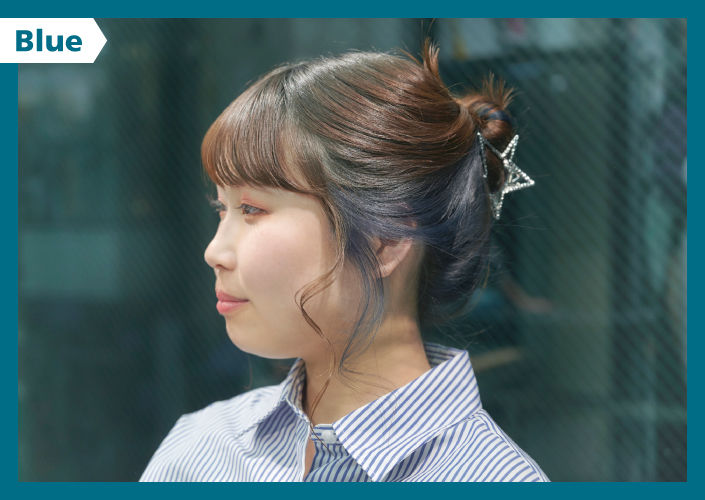 アップスタイルでしっかり目立たせて