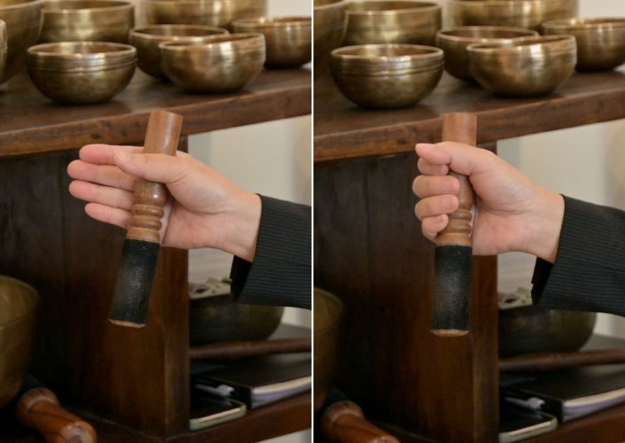 スティックの持ち方