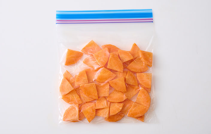 にんじんは薄く、小さめに切るのがおすすめ