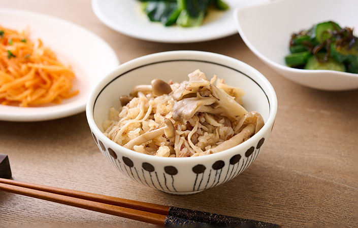 炊き込みご飯のできあがり