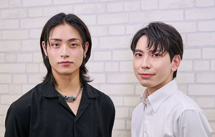 キメ顔のとしくんと柴田