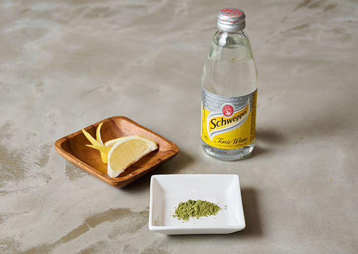 抹茶トニックの材料