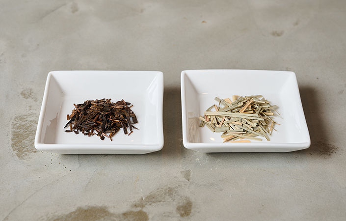 ほうじ茶レモングラスティーの材料