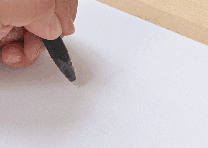 左利きの人が書く場合
