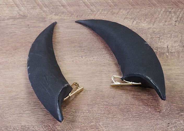 立派な悪魔のツノが完成！