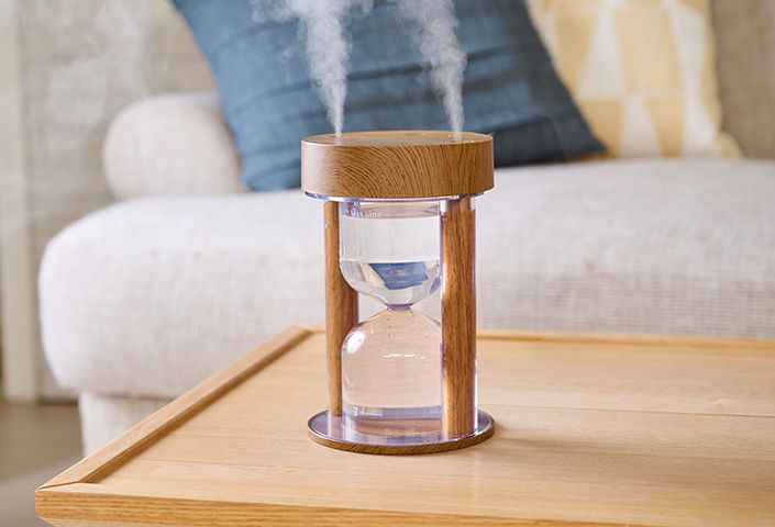 ライフオンプロダクツ 砂時計型コードレス加湿器