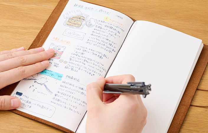 絵を描いたり、ショップカードなどをコラージュしても◎