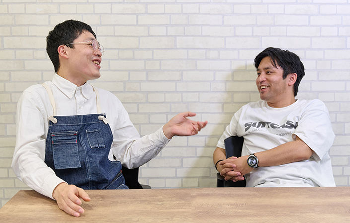 土屋さんと佐藤バイヤー