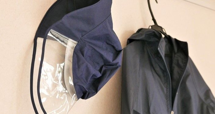顔：レインハットを使う