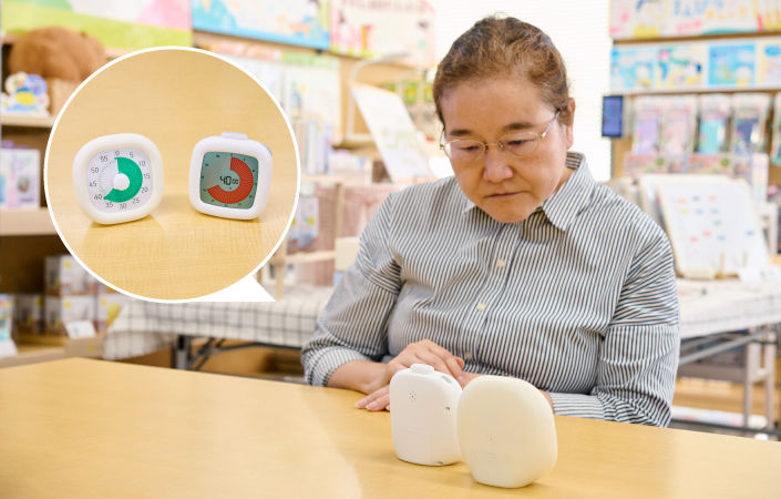 左がアナログ時計バージョンの〈トキ・サポ 時っ感タイマー〉