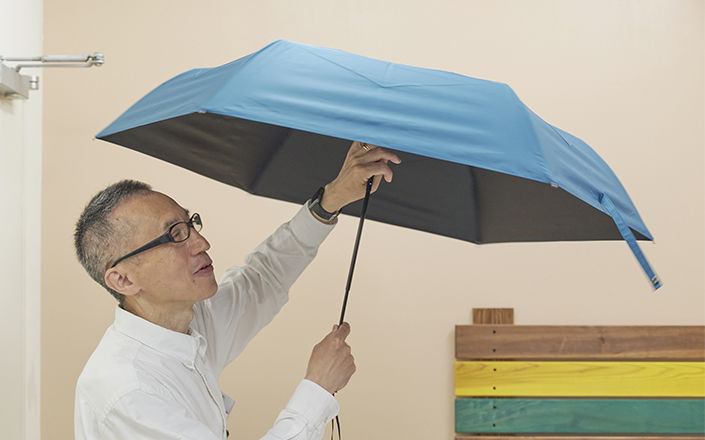 hands＋ 雨、風、日差し、全ての天候に対応できる傘
