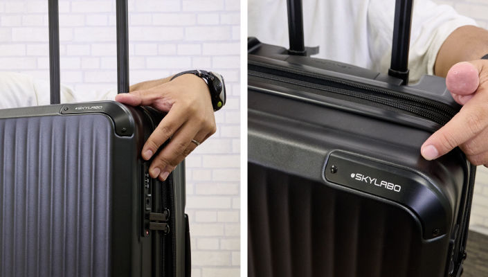 〈SKYLABO〉のロゴと丸くなりすぎず角張りすぎないデザイン