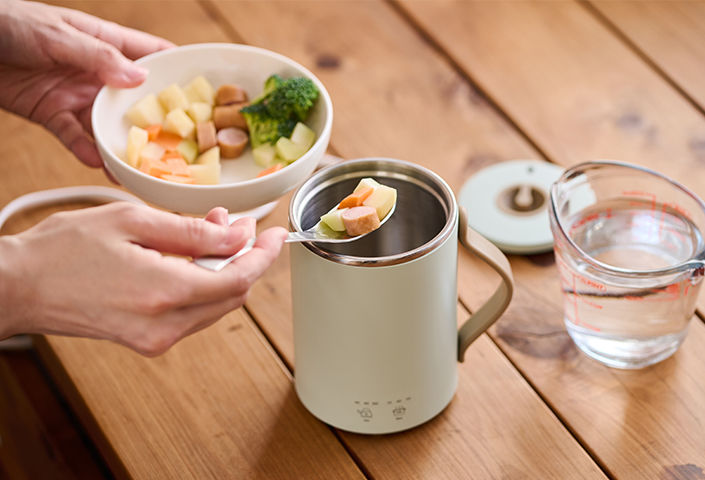 エレコム クックマグ マグカップ型電気なべ