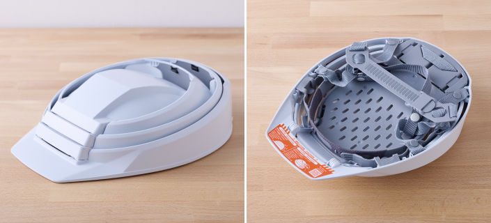 DICプラスチック 折りたたみヘルメット IZANO2