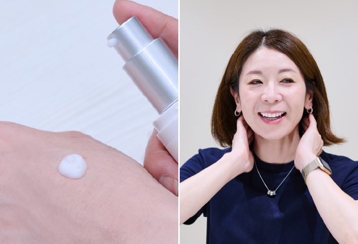 乳液・美容液のつけ方