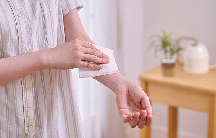 ボディシートでサッと清潔&リフレッシュ