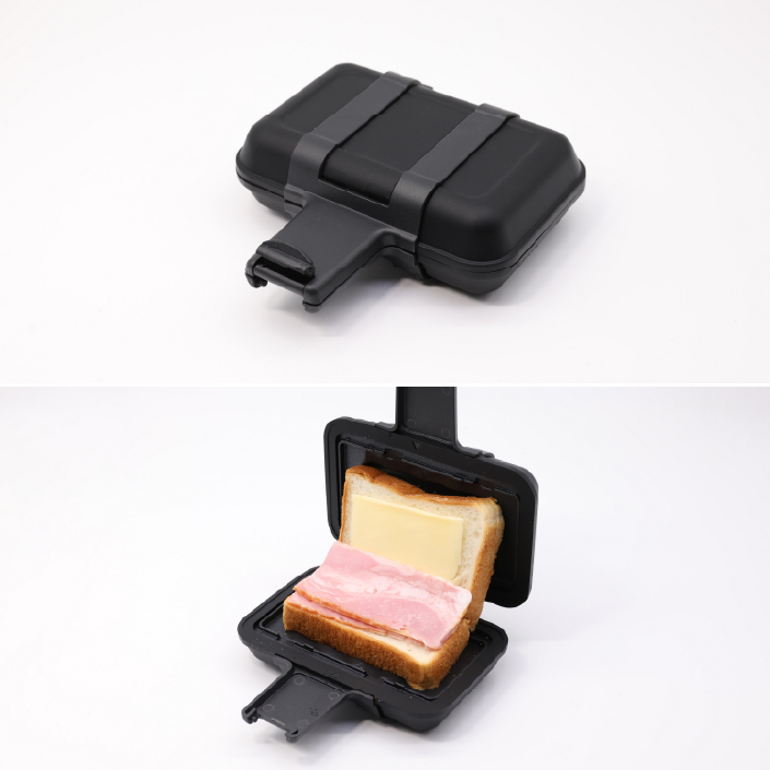 電子レンジに入れるだけ！パン1枚でつくるホットサンド