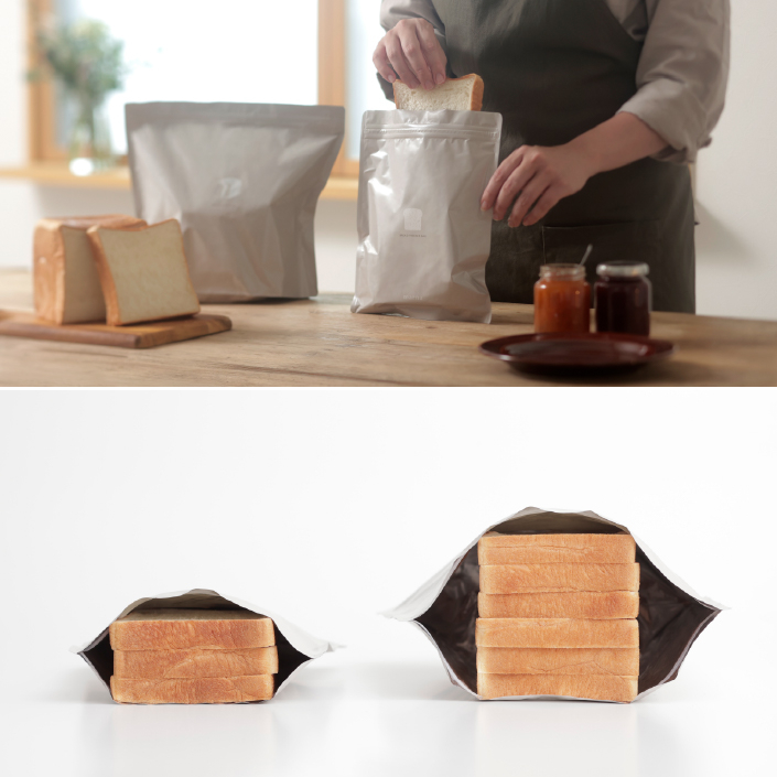 冷凍でもおいしさキープ！パン専用保存袋