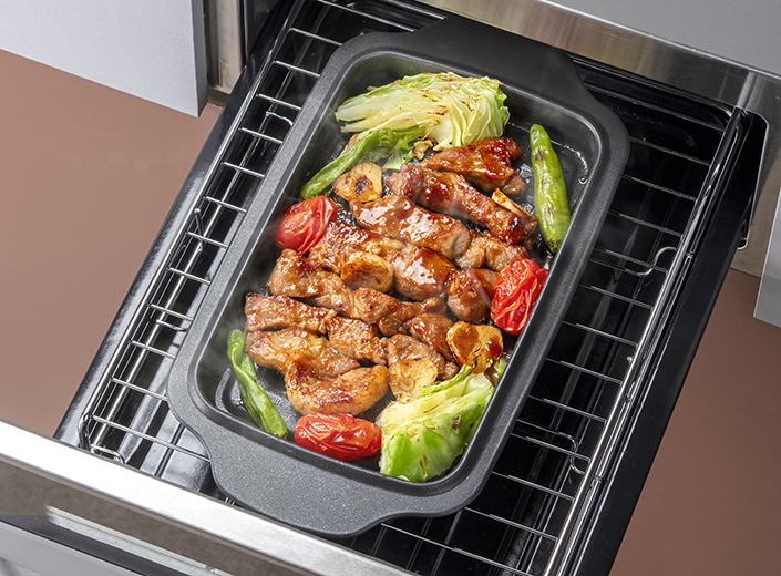 高木金属 グリル／オーブントースター トレー 持ち手付