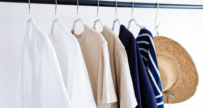 通気性のよい服を着る