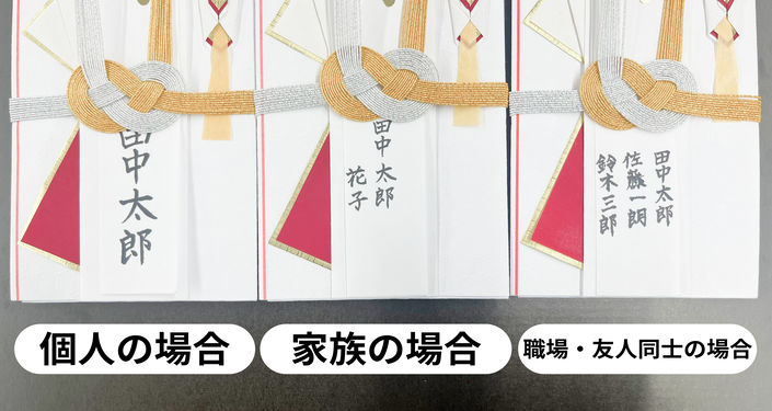 ご祝儀袋の名前の書き方