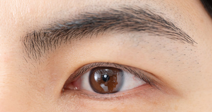 「眉毛」をきれいに整えている