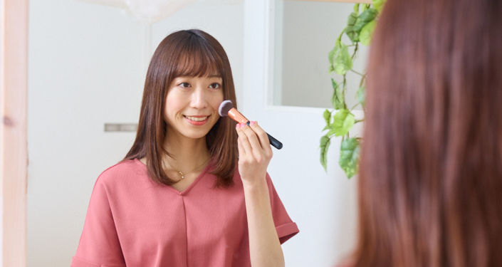 化粧が崩れにくくなる