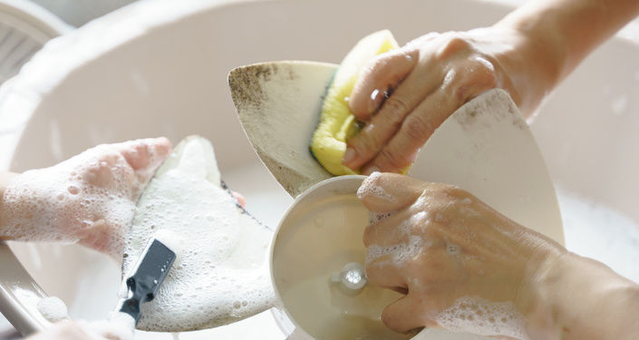 中性洗剤でファンを洗う