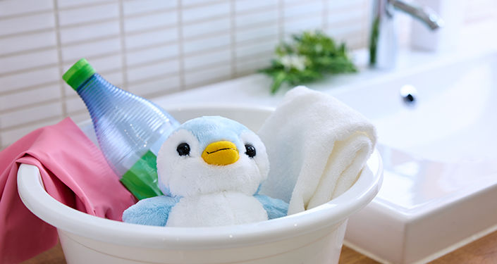 ぬいぐるみを洗う道具