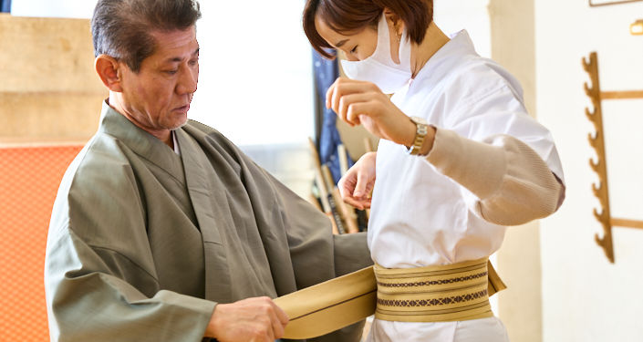 実技のため着替えます