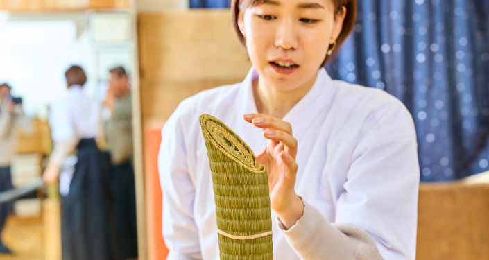 初めての切り口を確認する毛利