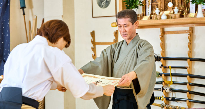 修了証をいただいて今回の体験は終了。
